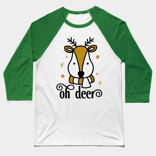 Oh Deer Baseball T-Shirt by Peach Lily Rainbow